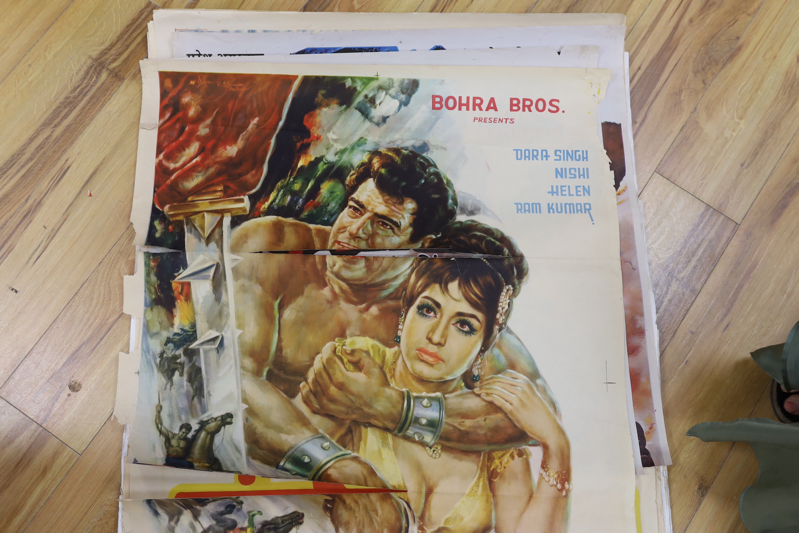 A collection of Indian film posters